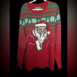 Festive Red Santa Sweater Ugly Sweater XXL